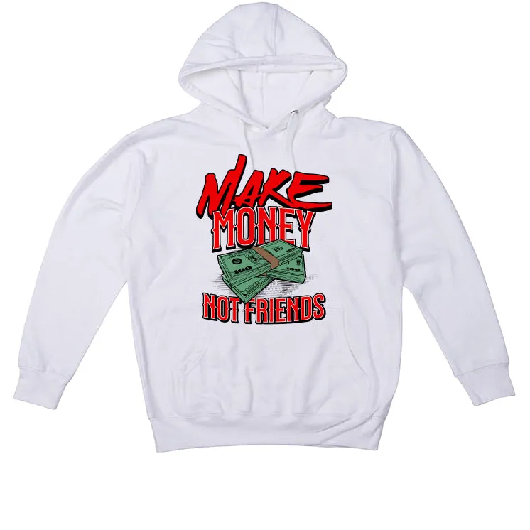 Air Jordan 4 Red Cement - White T-Shirt (MAKE MONEY NOT FRIENDS)