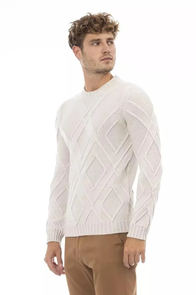 Alpha Studio Beige Merino Men Sweater