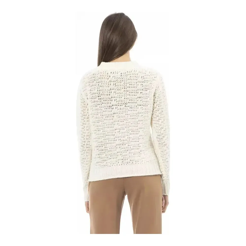 Alpha Studio White Polyamide Women Sweater