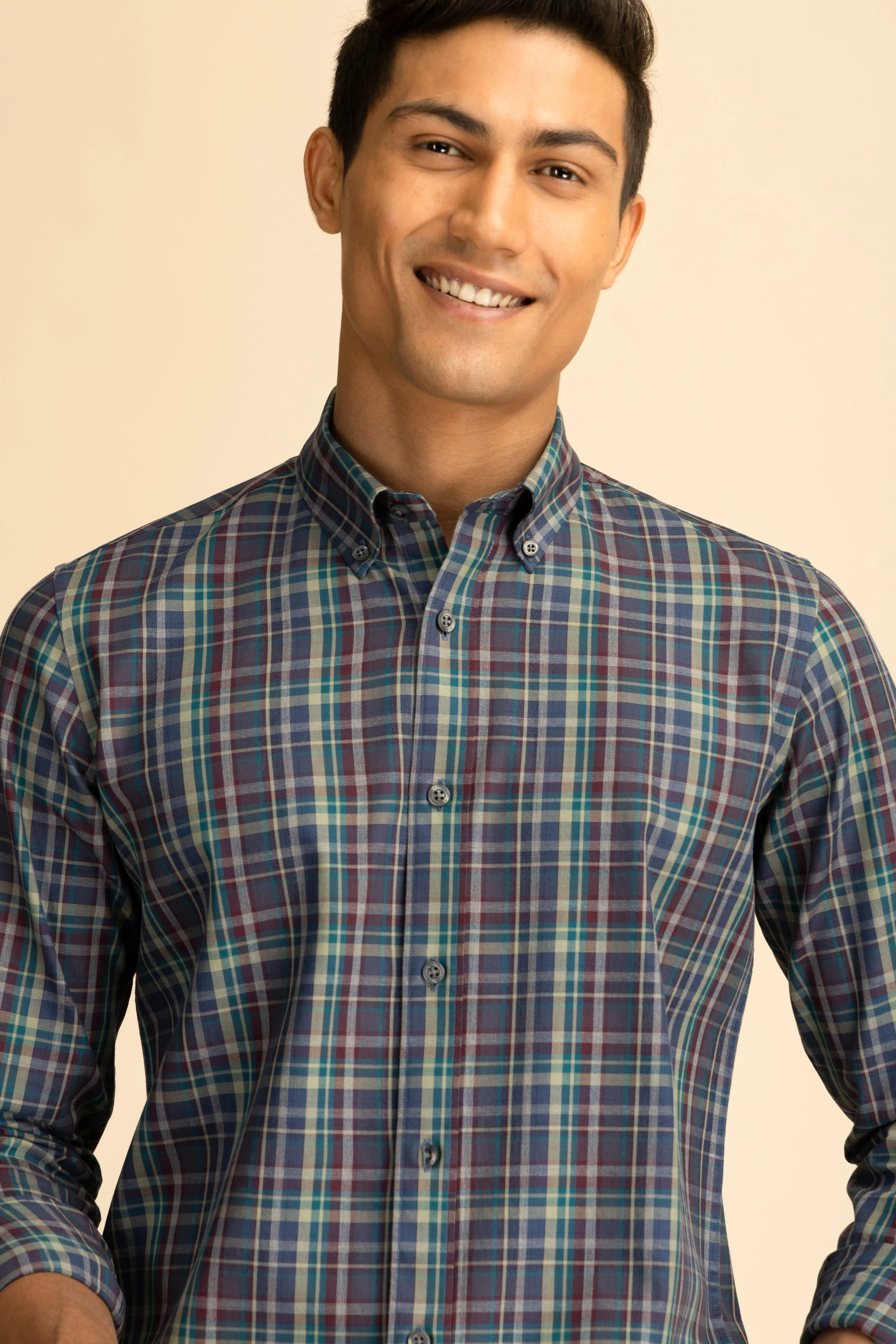 Ares Button-Down Check Shirt