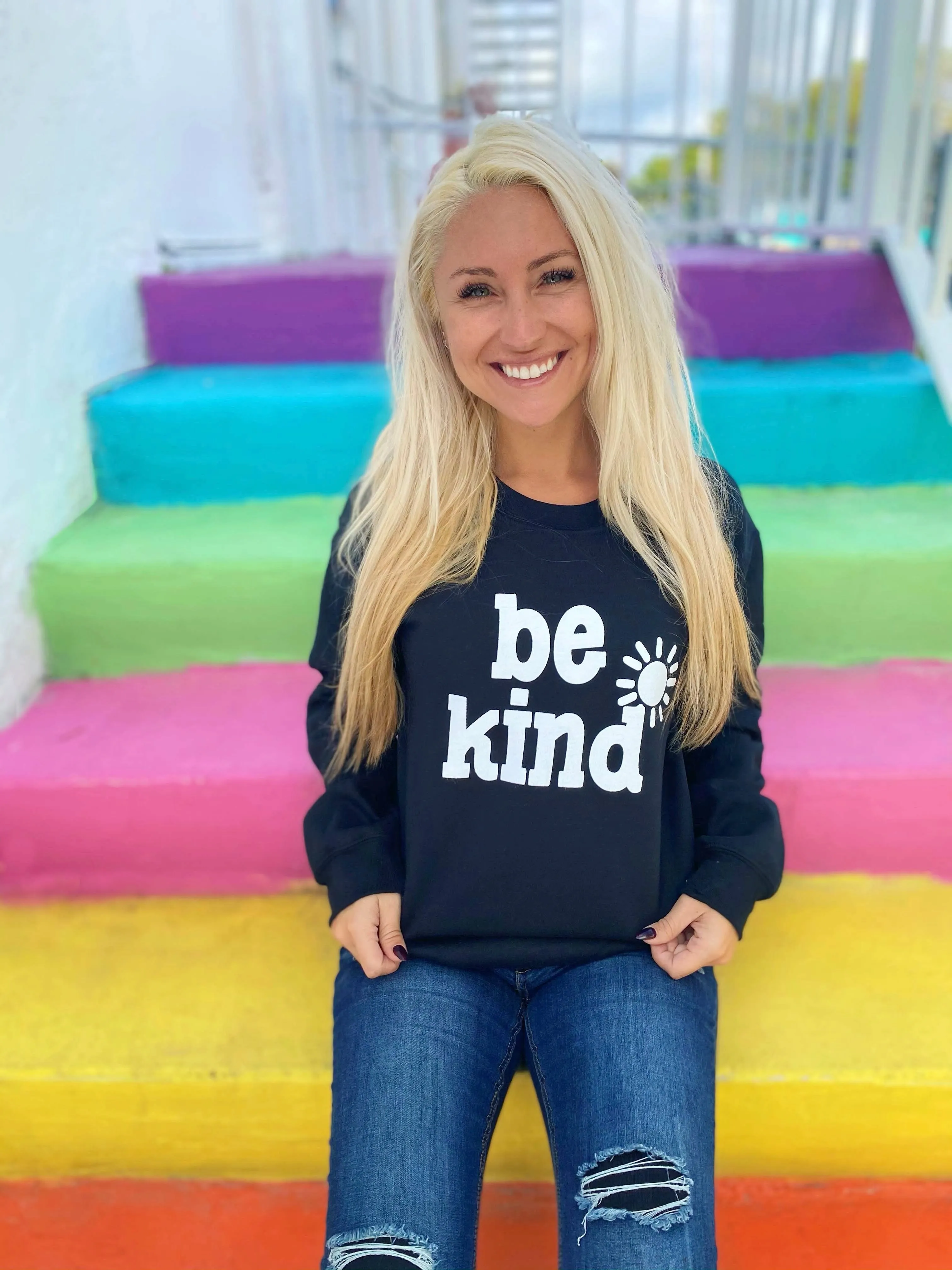 Be Kind Black Sweatshirt