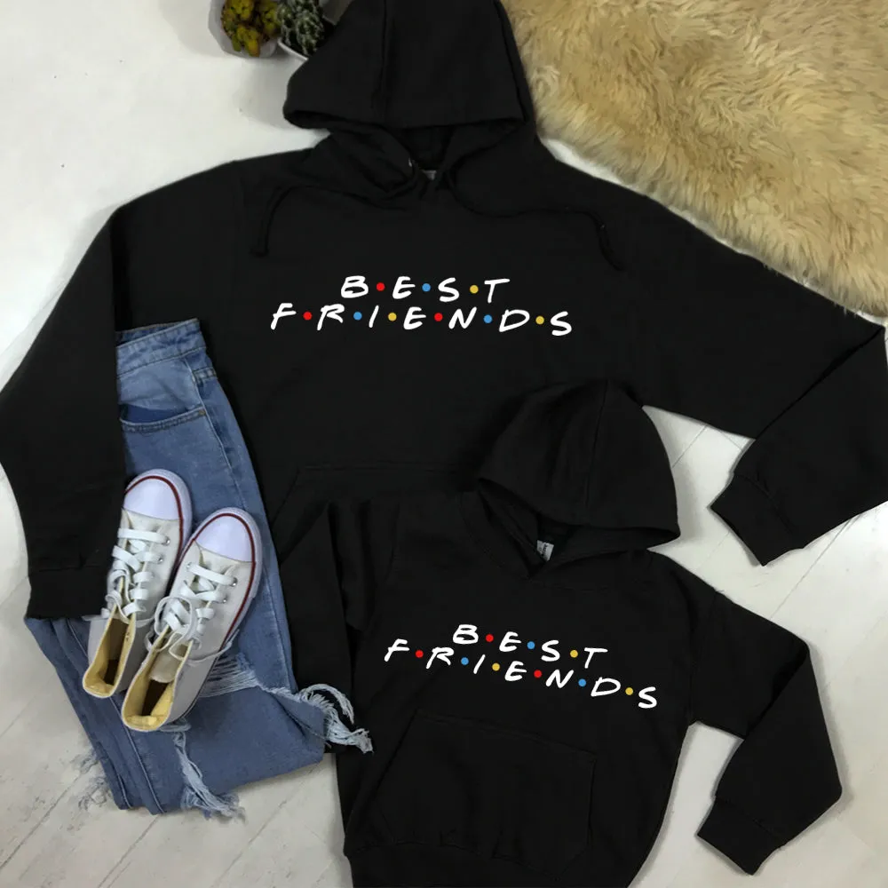 Best Friends Show Matching Hoodies- Black