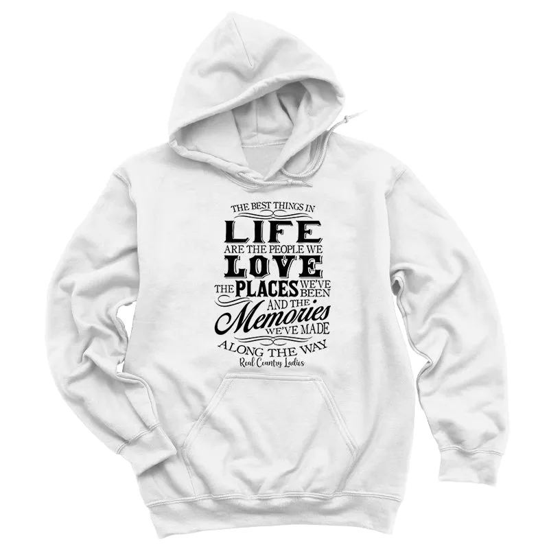 Best Things In Life Black Print Hoodies & Long Sleeves