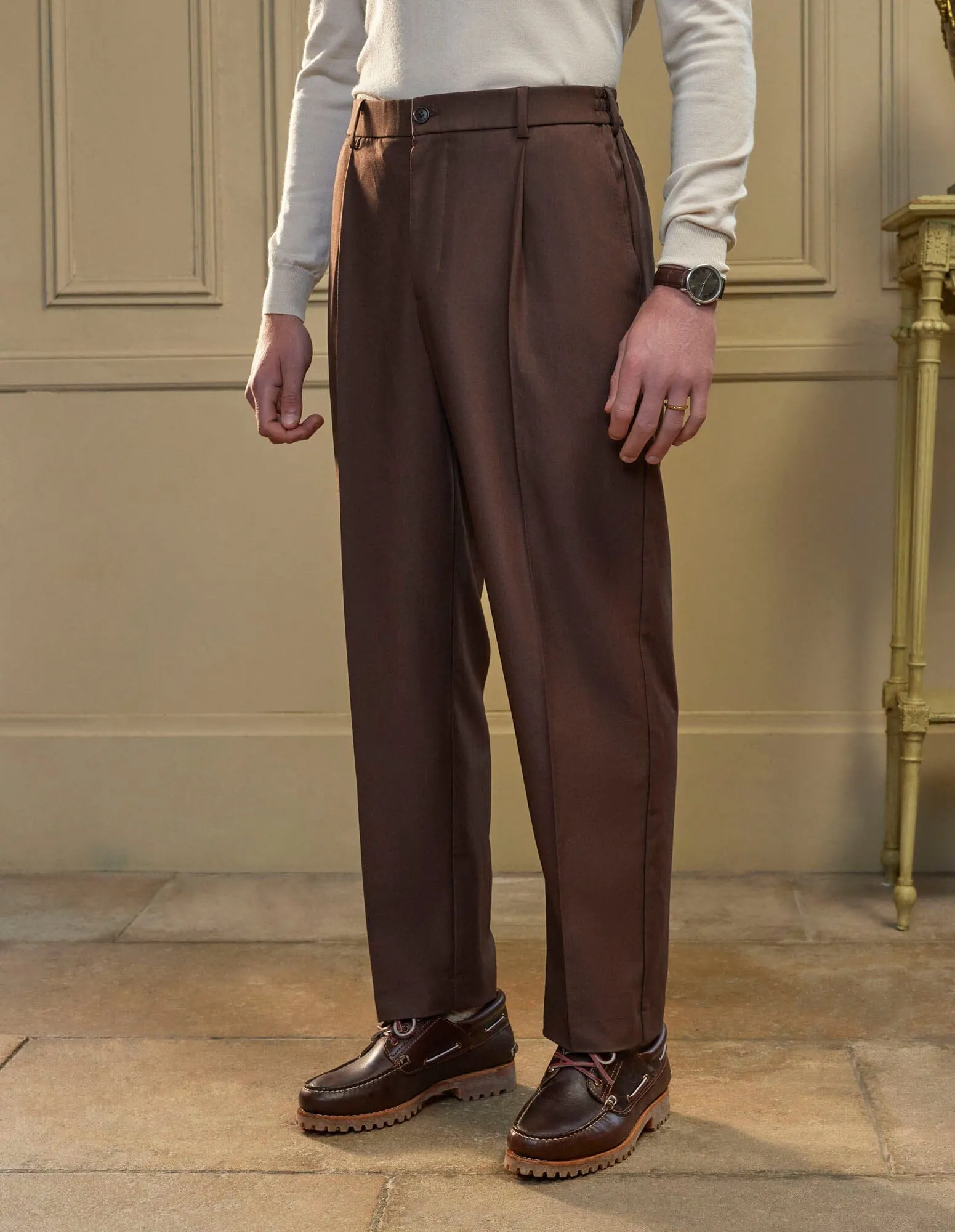 Brown Relaxed Fit Trouser