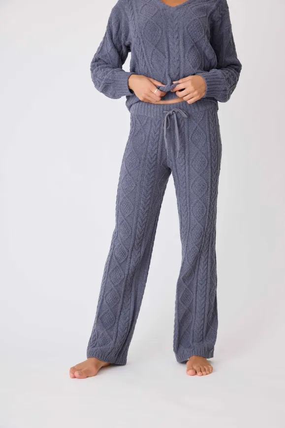 Chenille Cozy Cable Lounge Pant