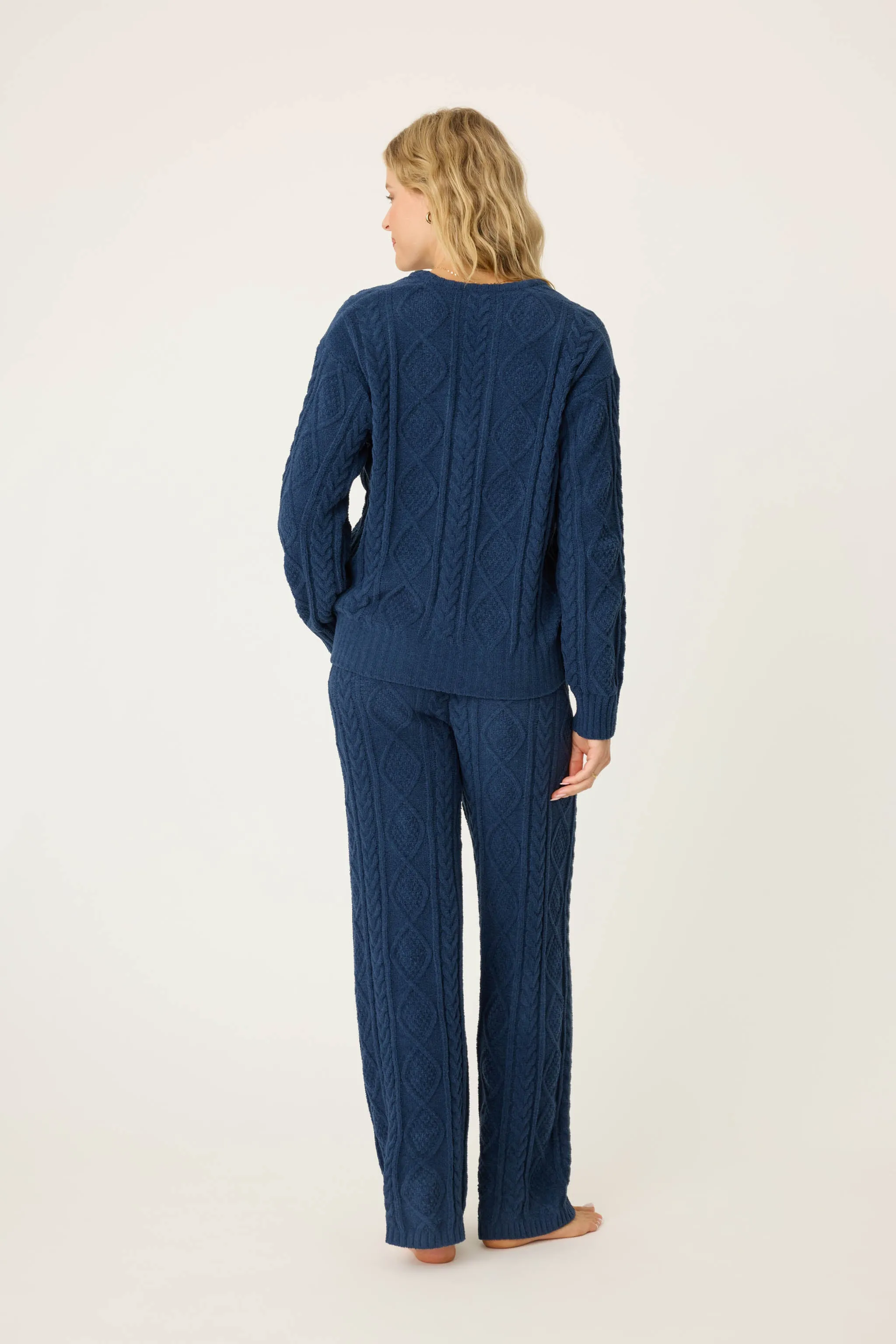 Chenille Cozy Cable Lounge PJ Set