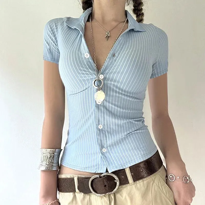 Chic Striped Blouse for Women