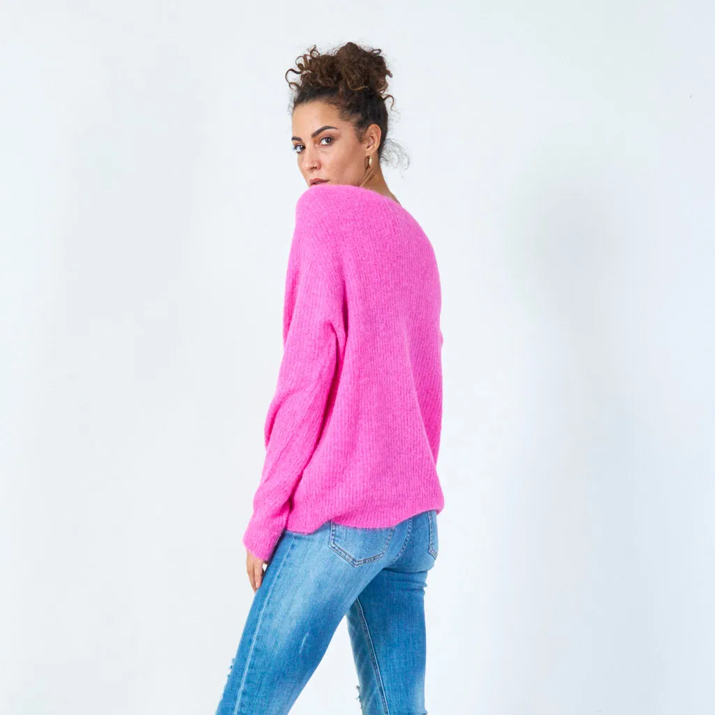 Classic round neck sweater wholesale