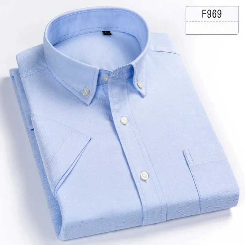 cotton summer short sleeve shirts for men slim fit Casual striped tops