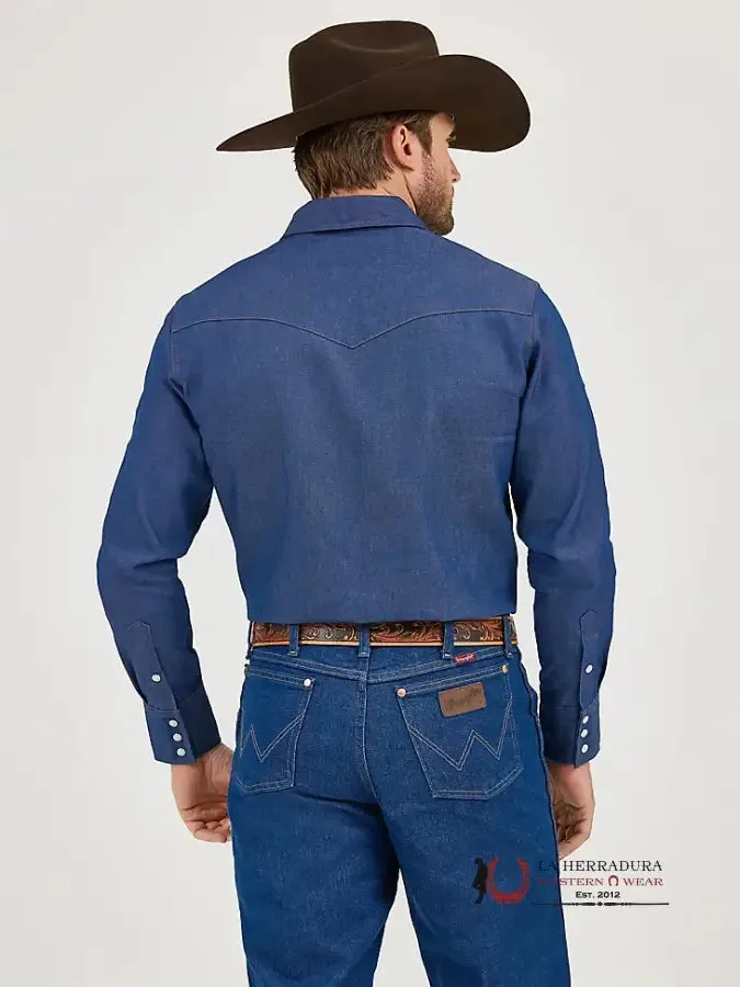 COWBOY CUT® WORK WESTERN RIGID DENIM LONG SLEEVE SHIRT - 1700