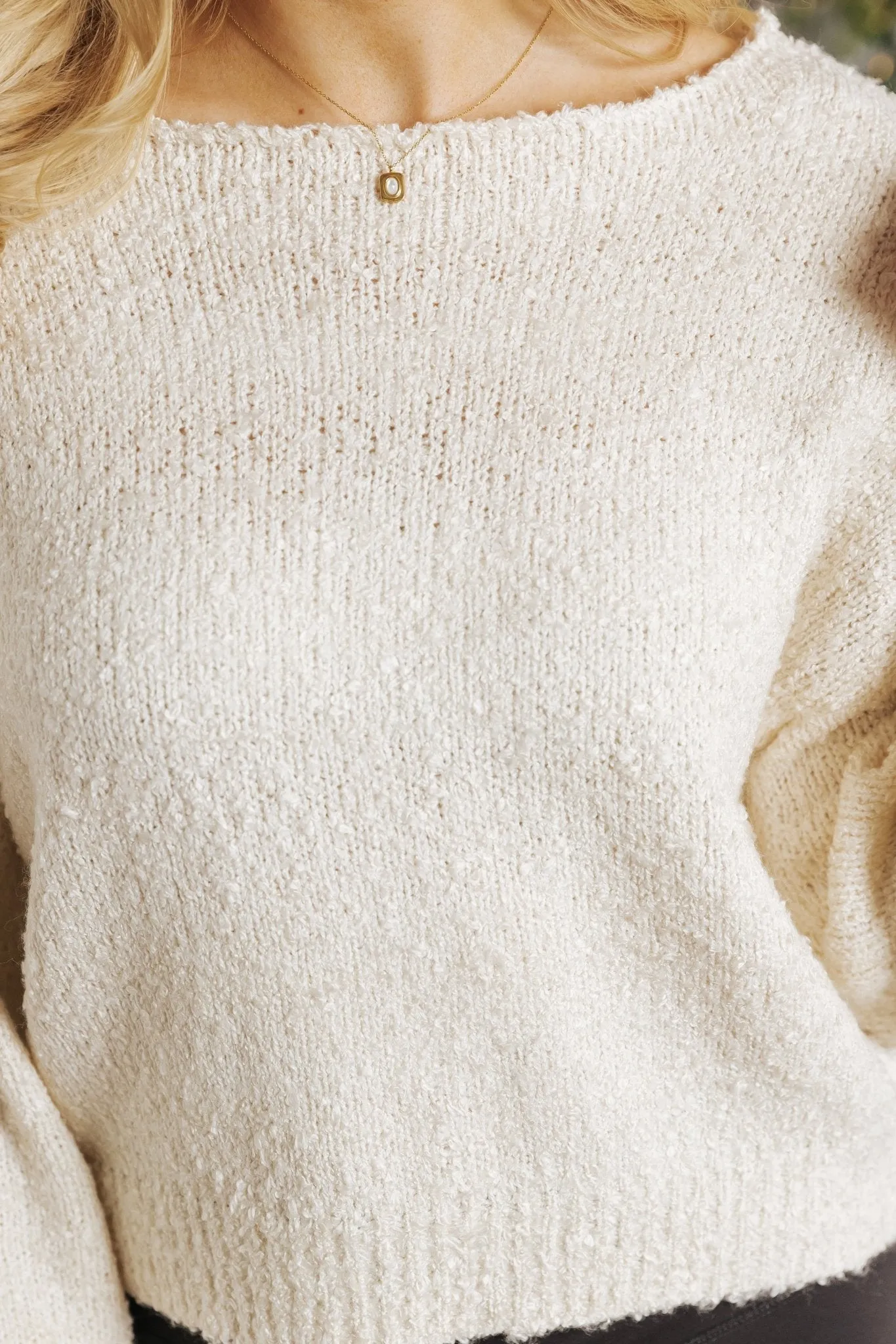 Cozy Night Cream Pullover Sweater