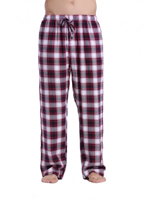 CYZ Men's 100% Cotton Super Soft Flannel Plaid Pajama Pants