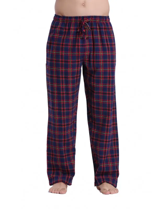 CYZ Men's 100% Cotton Super Soft Flannel Plaid Pajama Pants