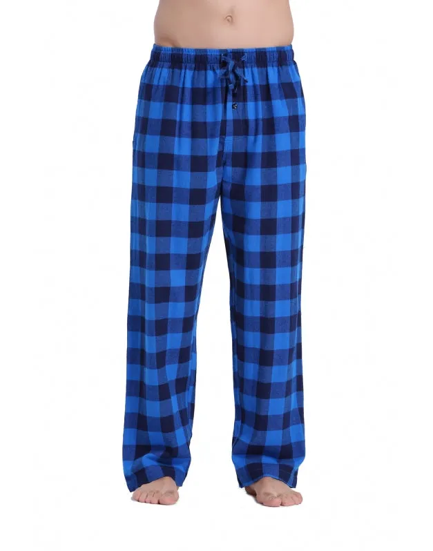 CYZ Men's 100% Cotton Super Soft Flannel Plaid Pajama Pants