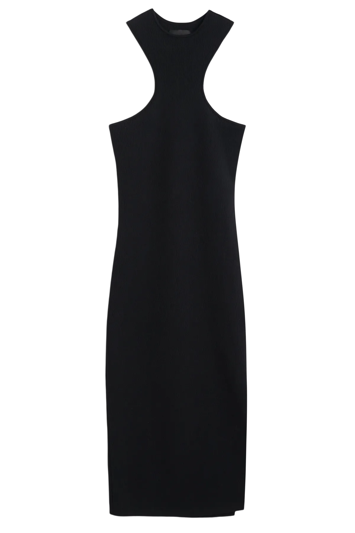 DSTLD Twist Midi Dress in Black