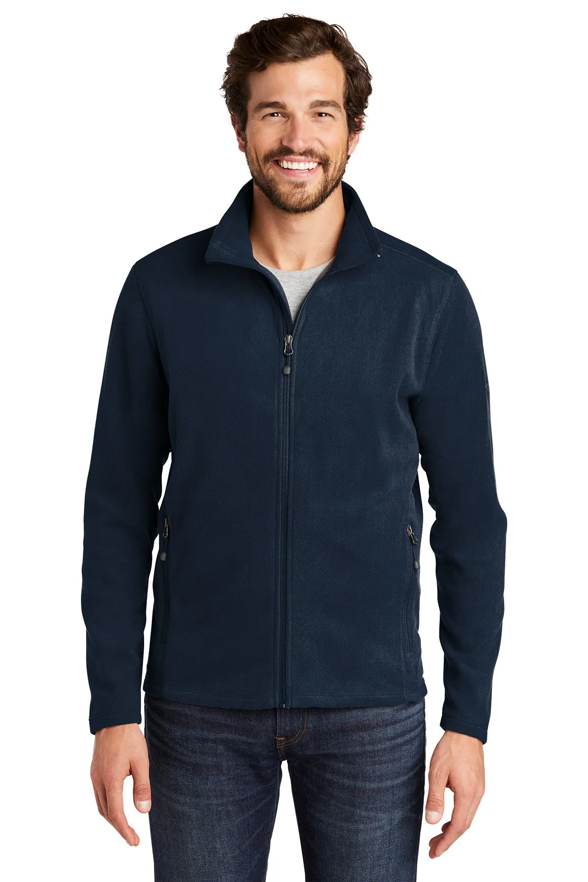 Eddie Bauer Custom Microfleece Jackets, Navy