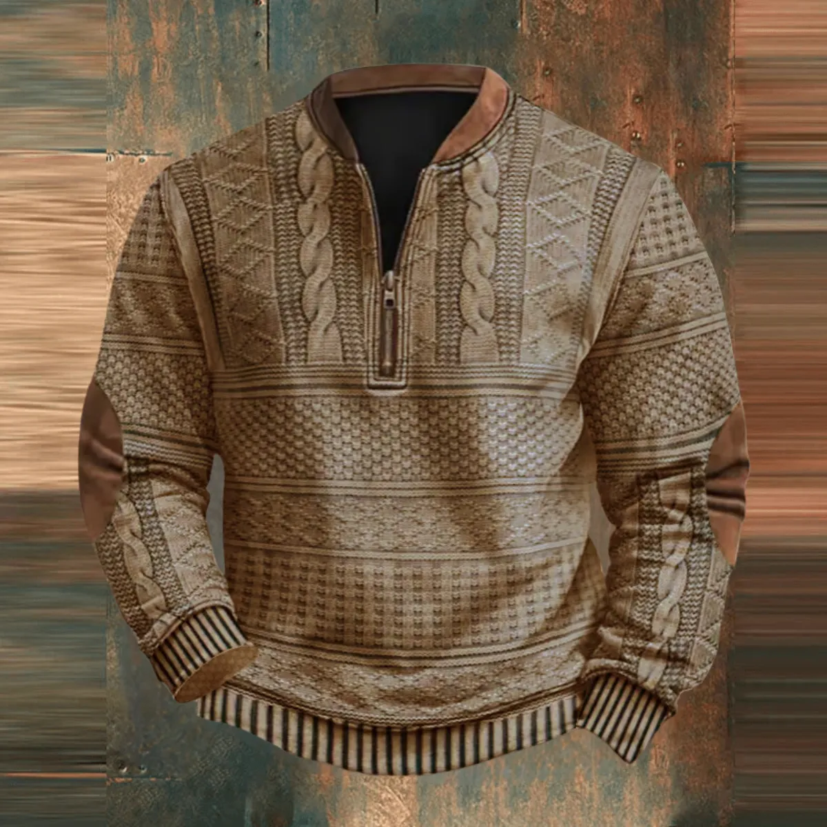 Evans | Men's  Casual Vintage Knit Sweater