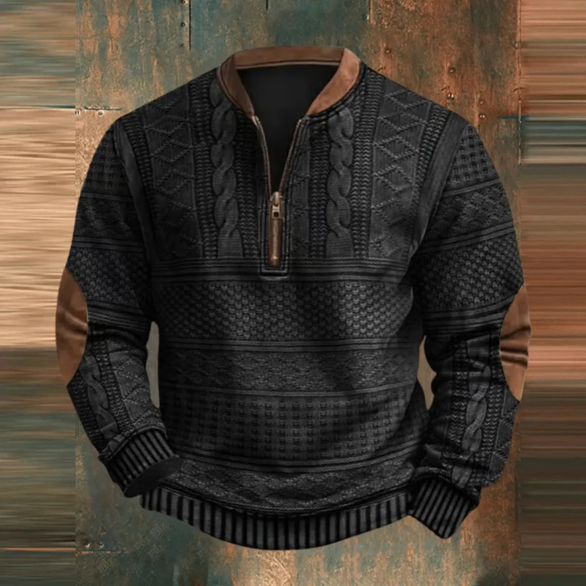 Evans | Men's  Casual Vintage Knit Sweater