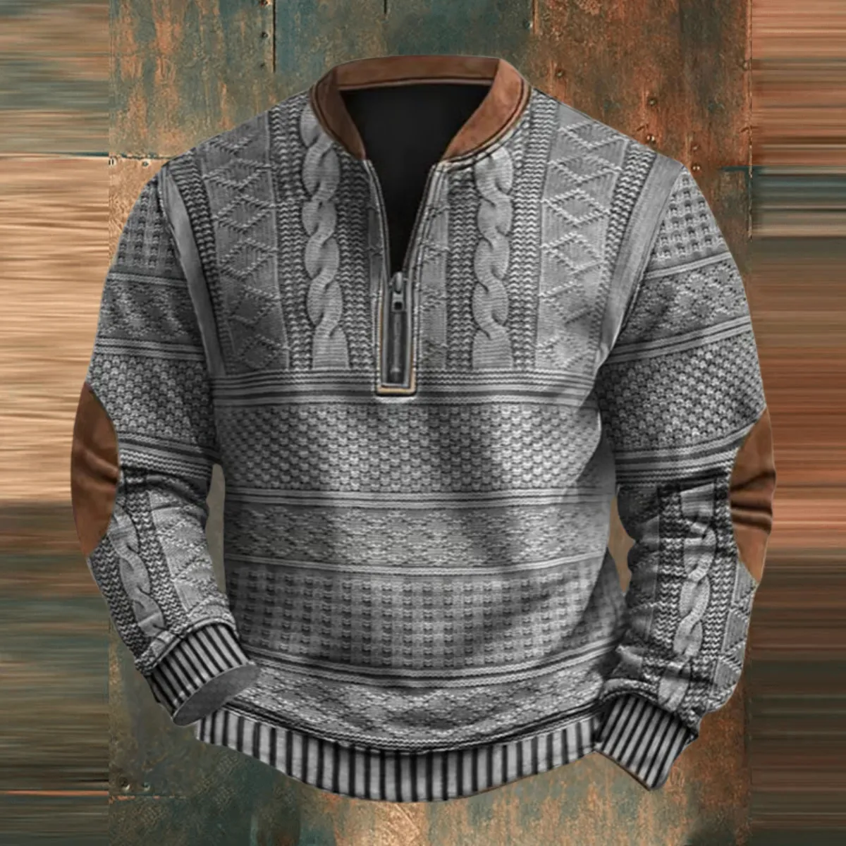 Evans | Men's  Casual Vintage Knit Sweater