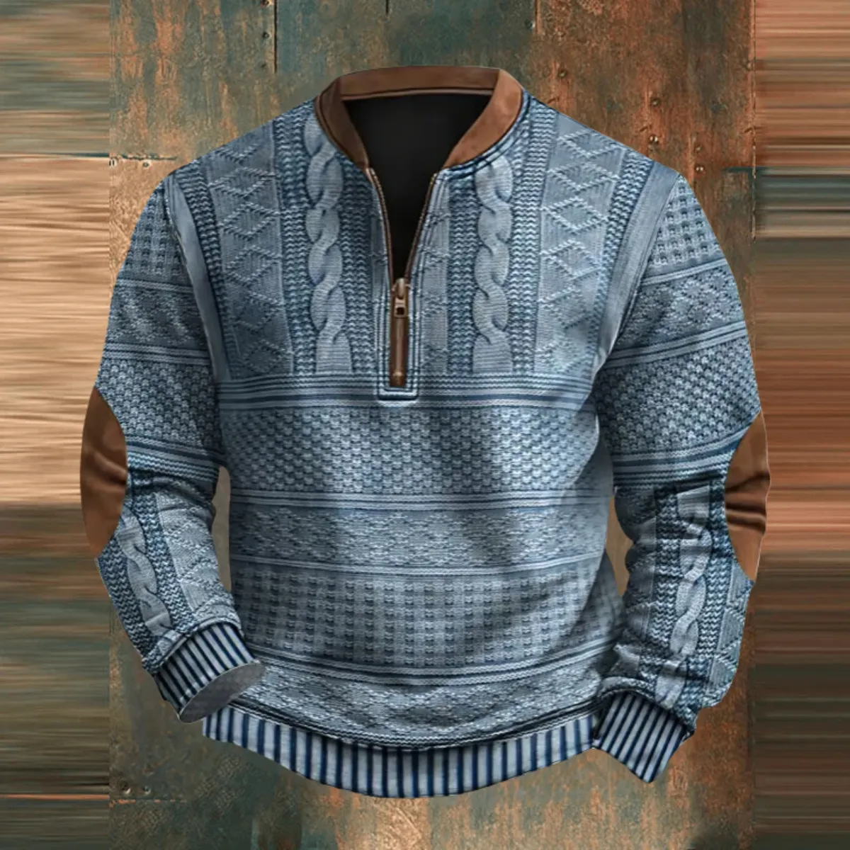 Evans | Men's  Casual Vintage Knit Sweater