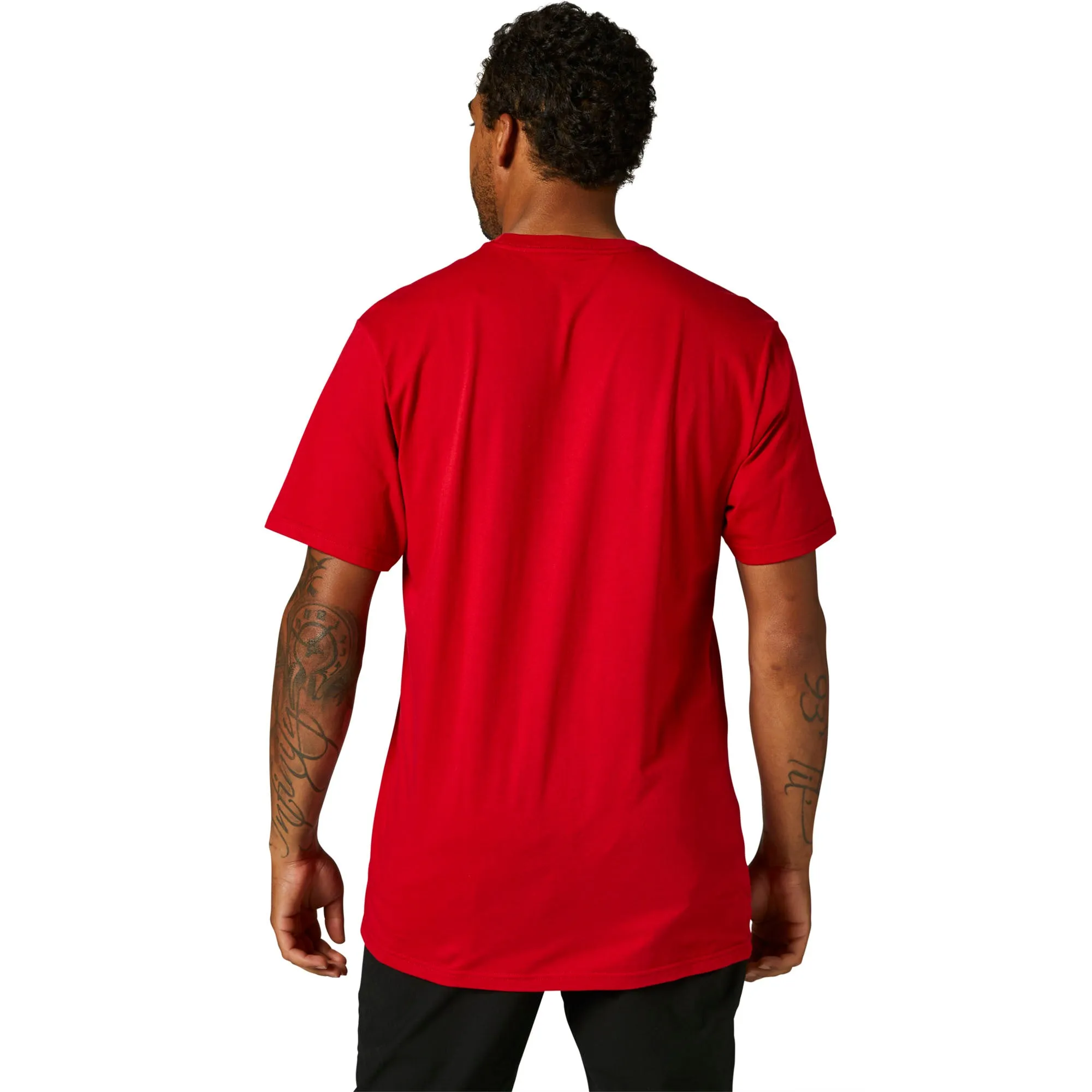 Fox Racing  Mens Flame Red Pinnacle Premium Tee T-Shirt Short Sleeve Crew Neck