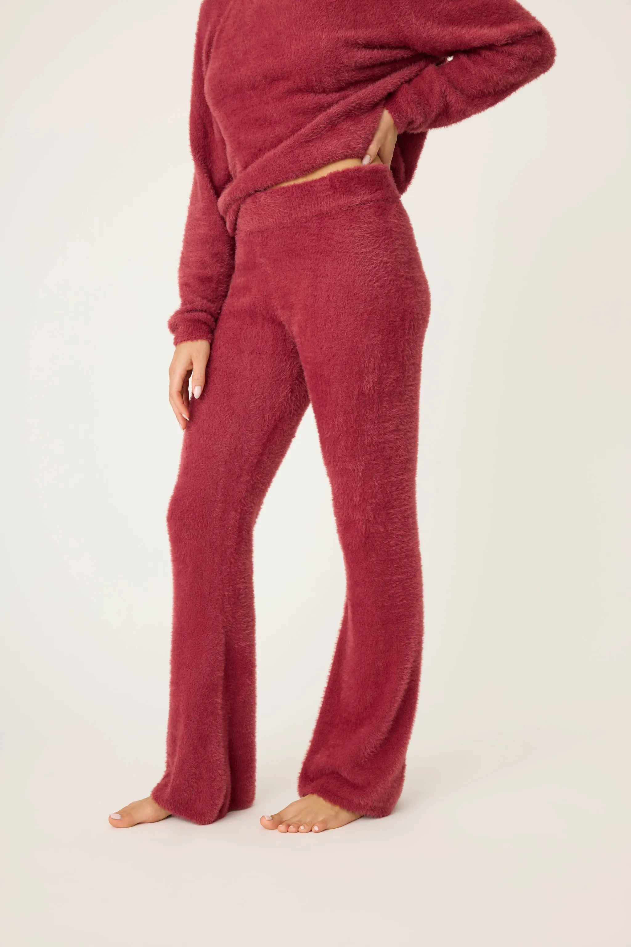 Full Of Holiday Spirit Feather Knit Pant