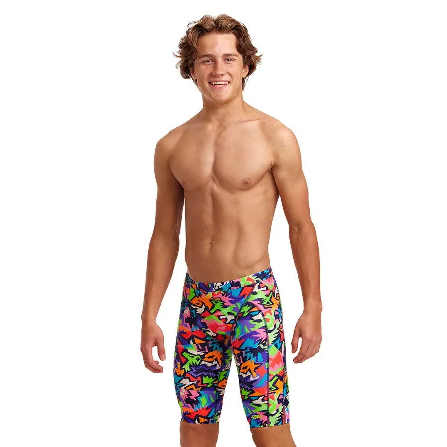 Funky Trunks Boys Training Jammers FT37B - Sharp Edges