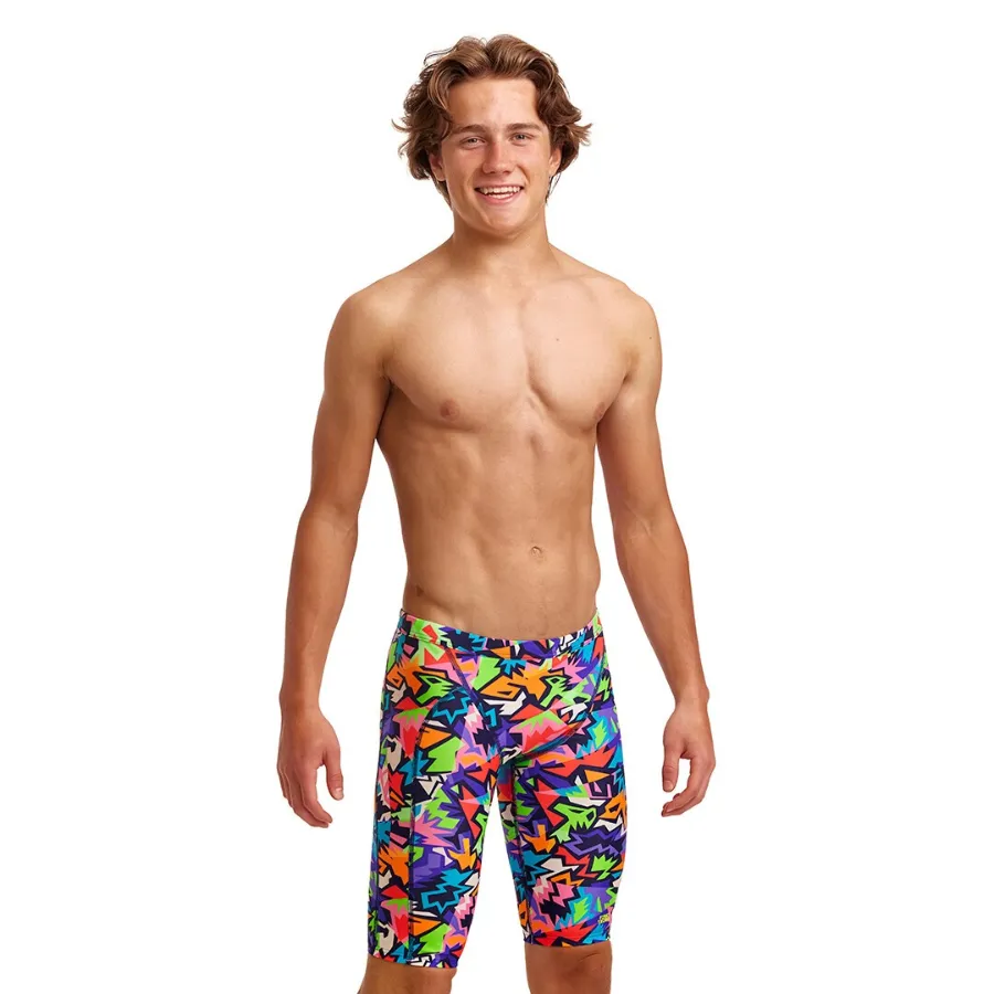 Funky Trunks Boys Training Jammers FT37B - Sharp Edges