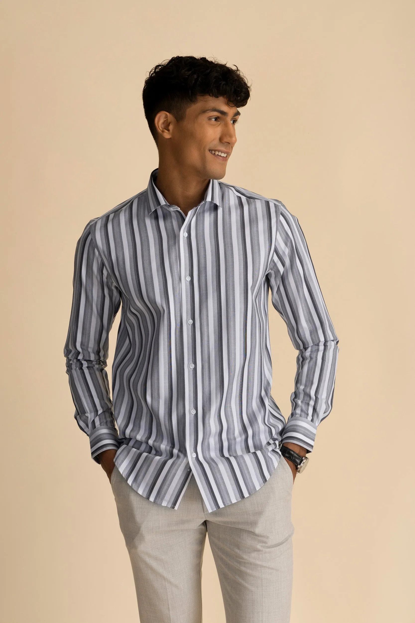 Galaxy Stripe Black Shirt EOSS