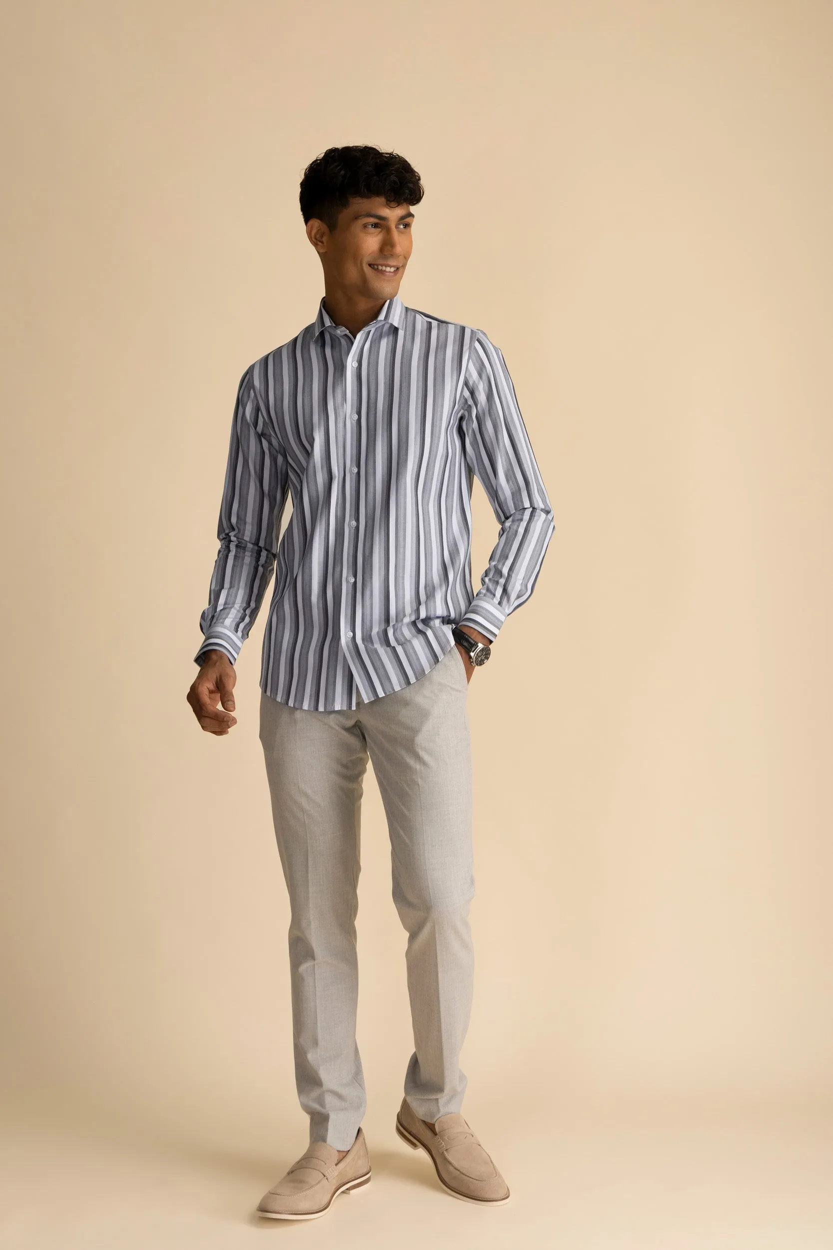 Galaxy Stripe Black Shirt EOSS