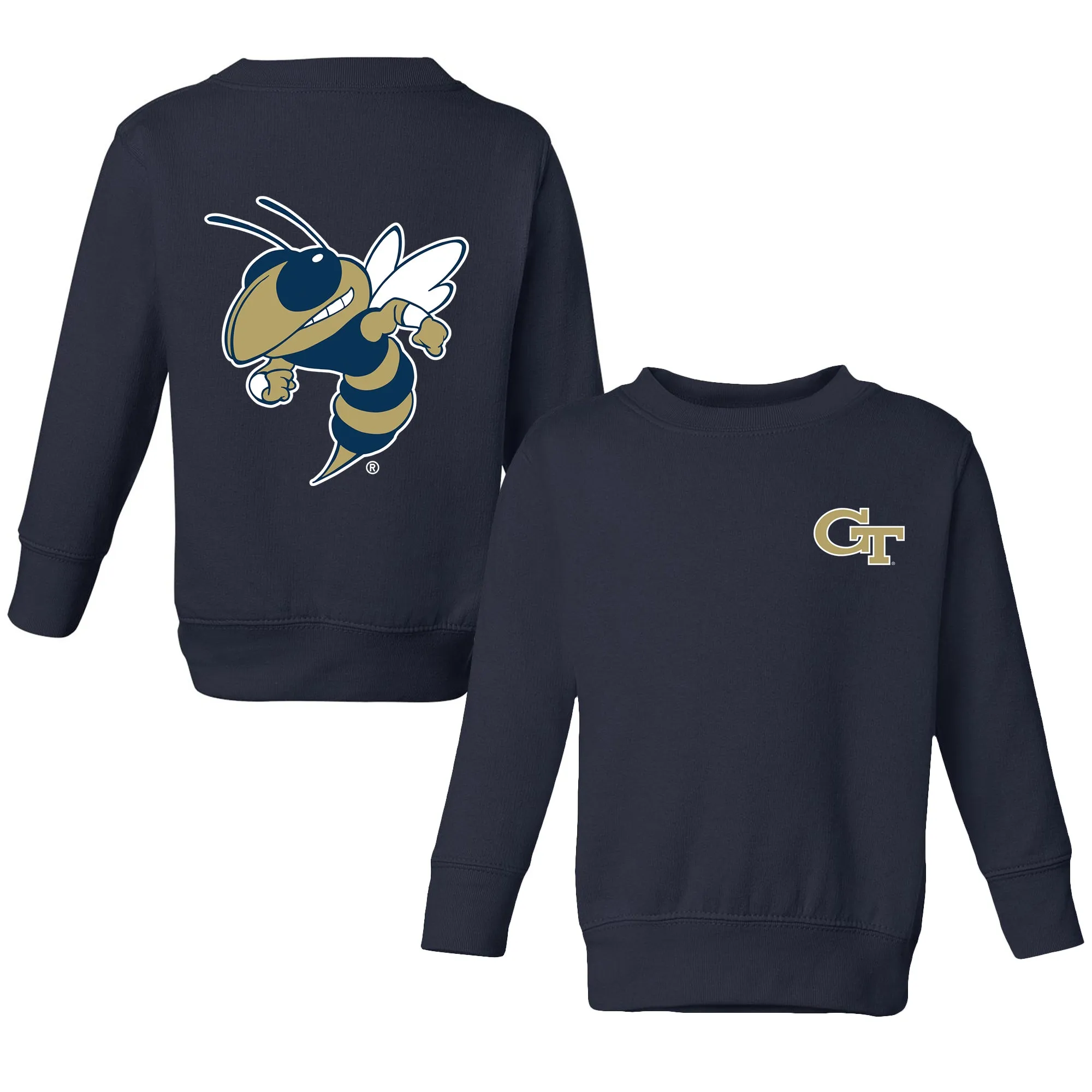 Georgia Tech Yellow Jackets Logo Toddler Crewneck Sweatshirt