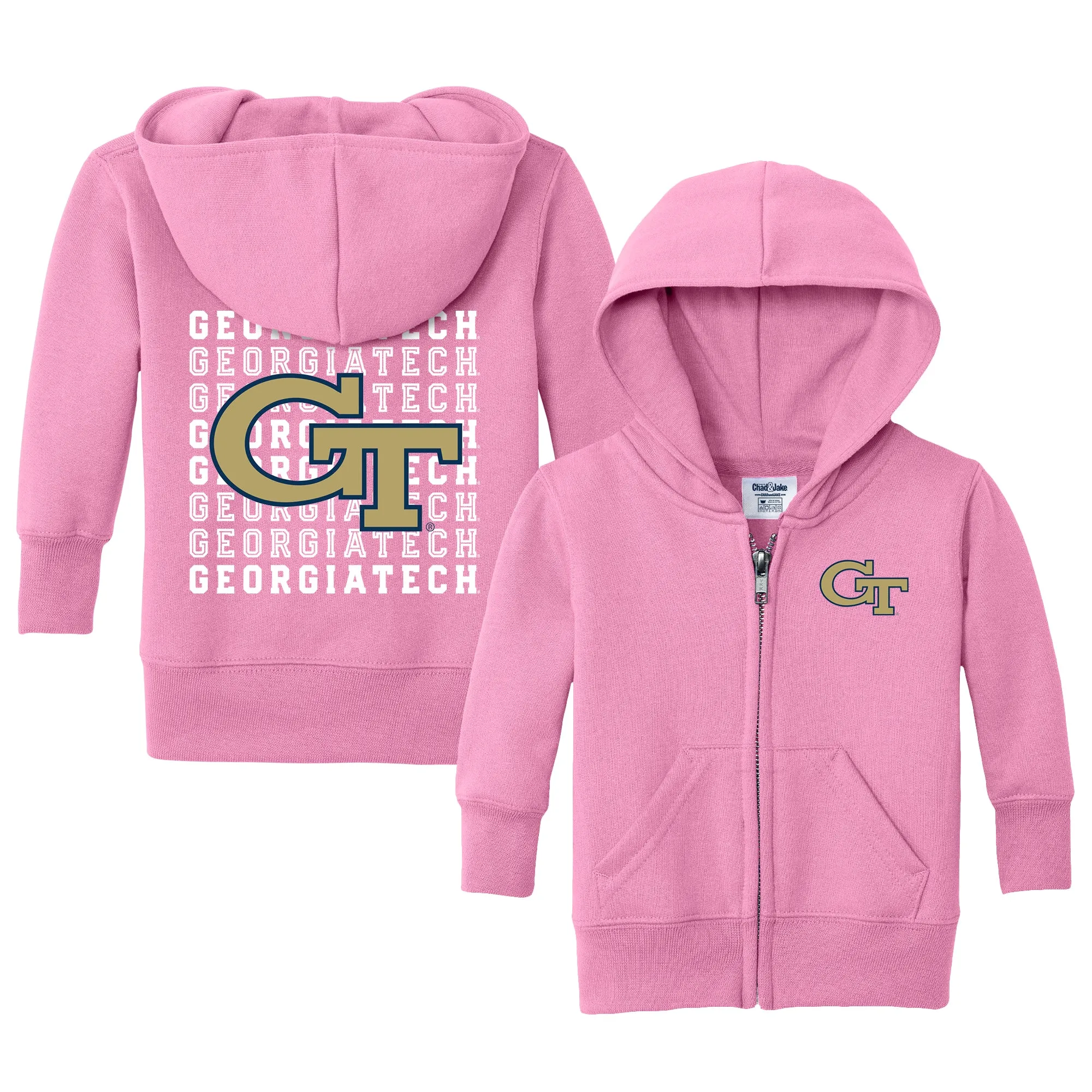 Georgia Tech Yellow Jackets Retro Infant Full-Zip Sweatshirt