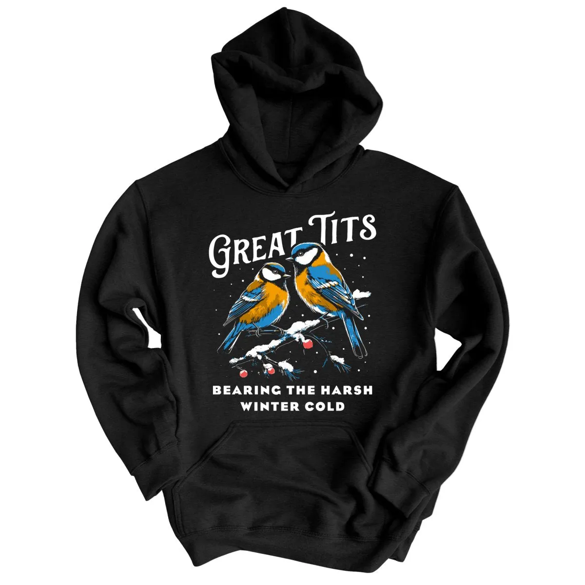 Great Tits Winter Cold Hoodie