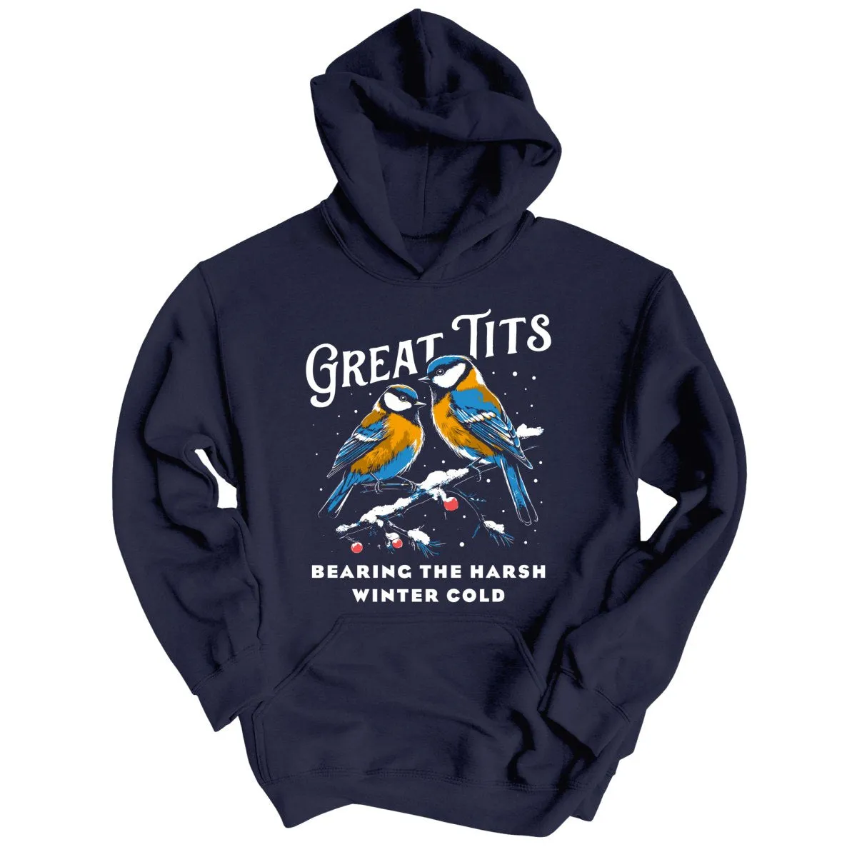 Great Tits Winter Cold Hoodie