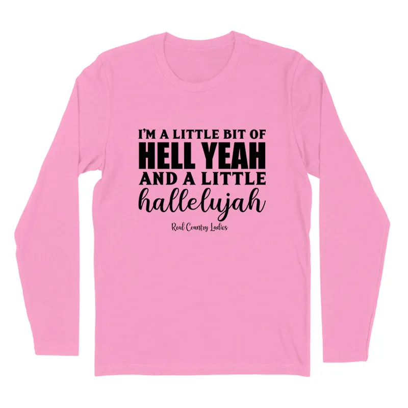 Hell Yeah And Hallelujah Black Print Hoodies & Long Sleeves