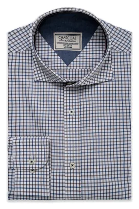 LIMITED EDITION SHIRTS KHAKI WHITE CHECK