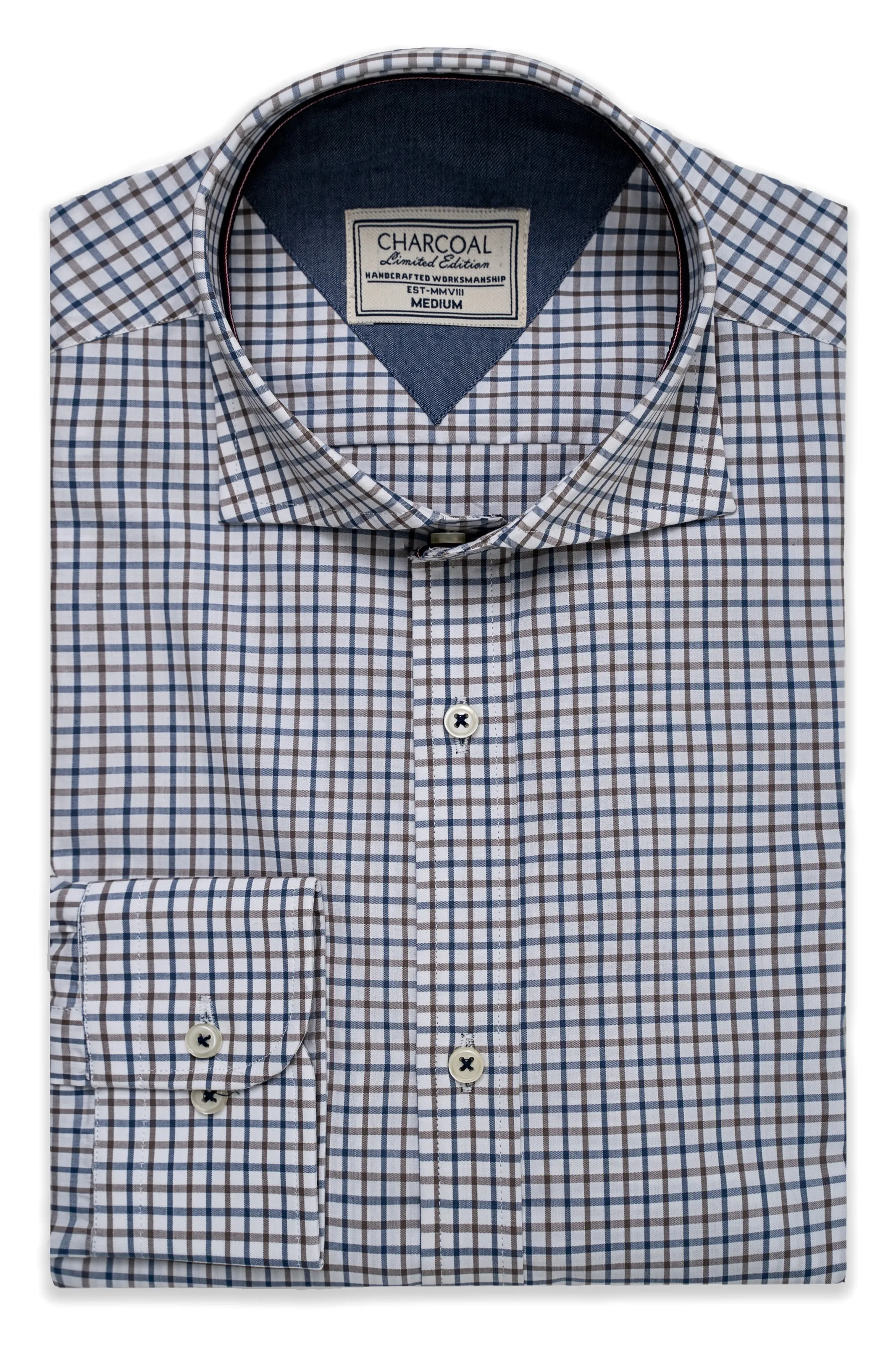 LIMITED EDITION SHIRTS KHAKI WHITE CHECK