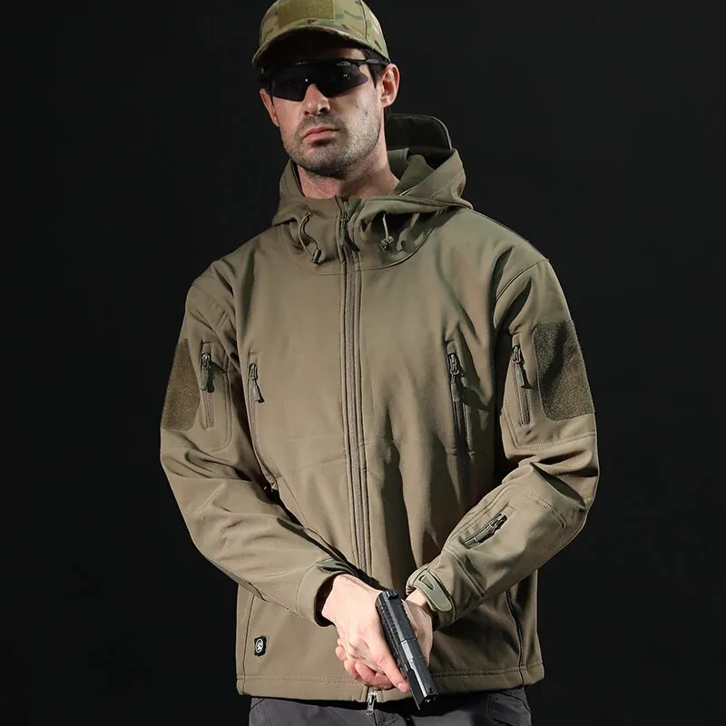 Men's Winter Waterproof Camouflage Hooded Coat