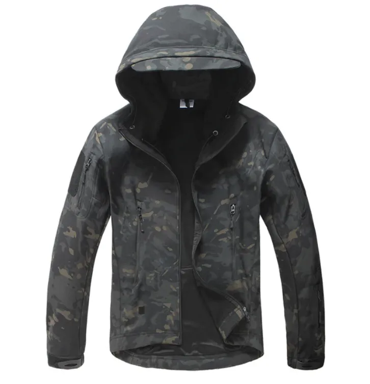 Men's Winter Waterproof Camouflage Hooded Coat