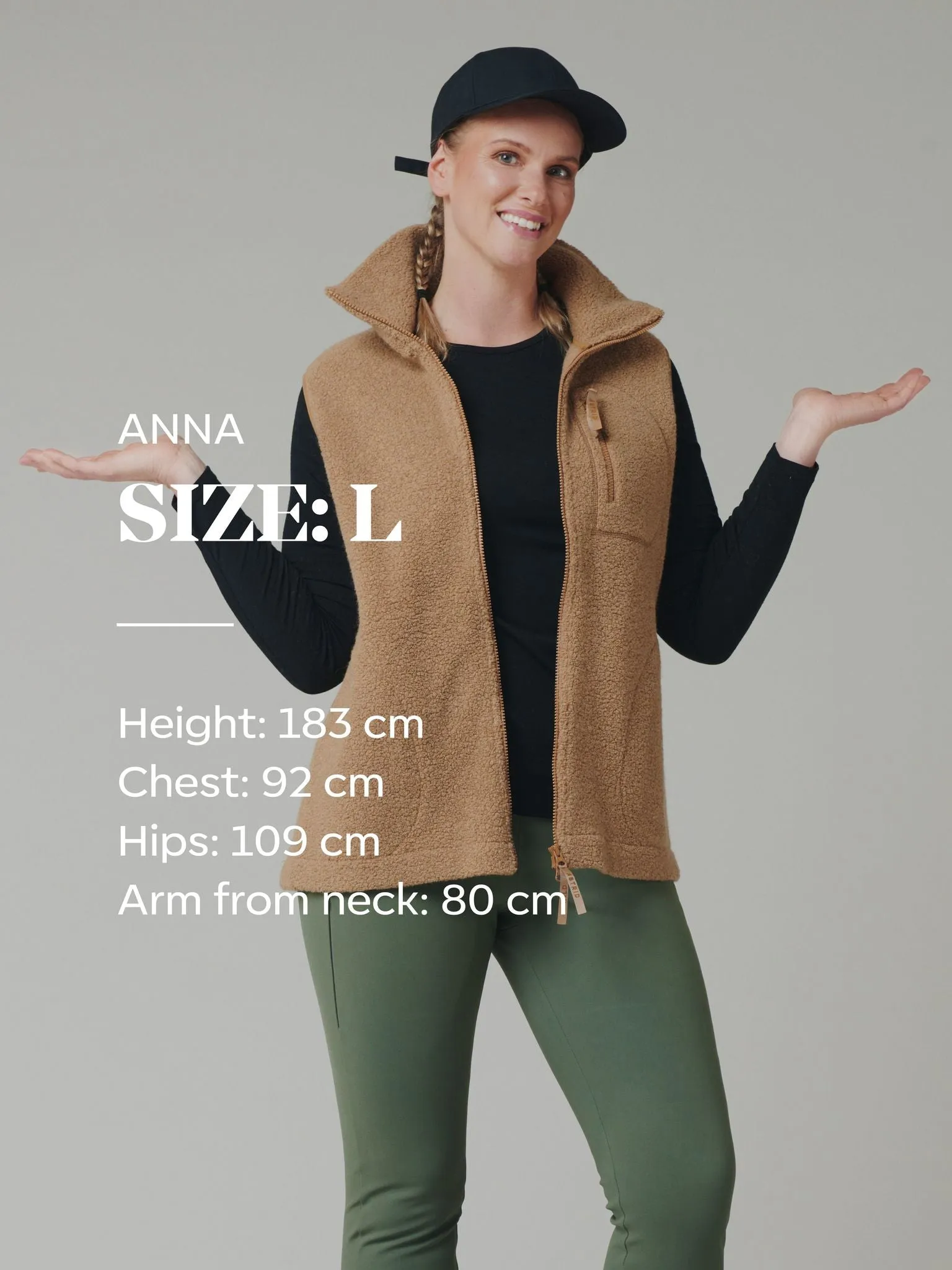 Minna Wool Fleece Vest Camel