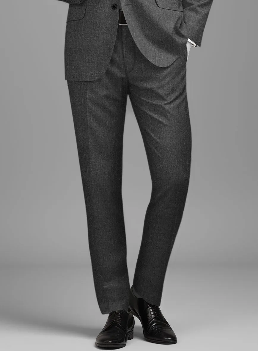 Napolean Stretch Dark Gray Wool Pants