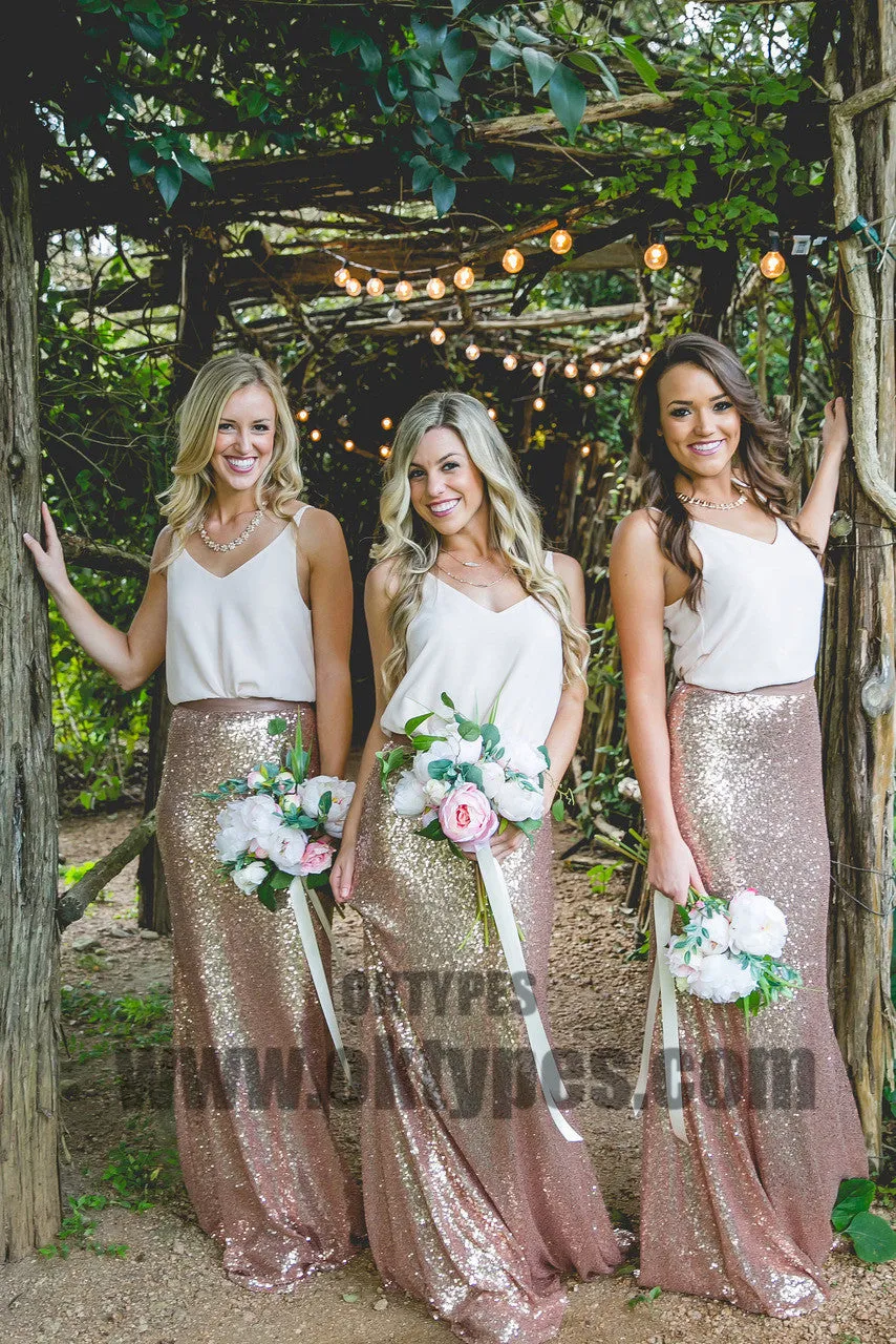 Newest Sequin Bridesmaid Dresses, Charming Bridesmaid Dresses, TYP0392