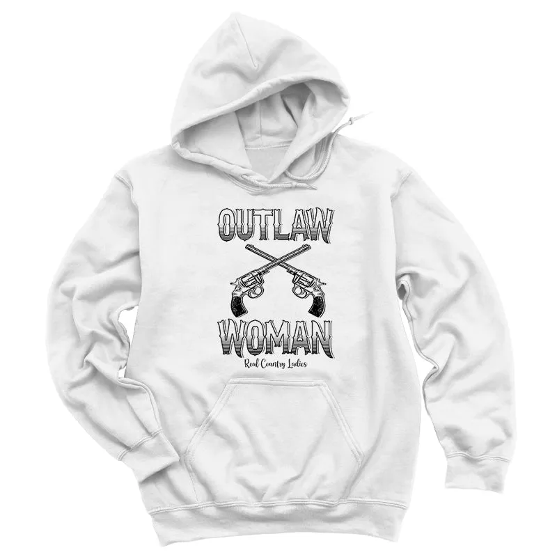 Outlaw Woman Black Print Hoodies & Long Sleeves