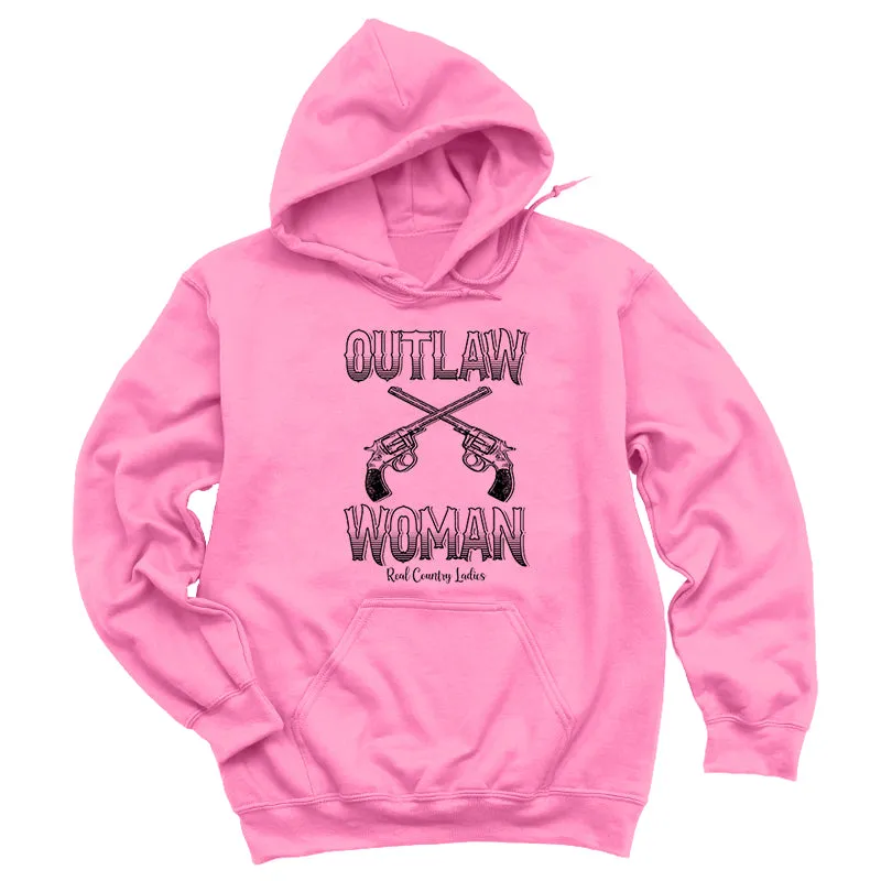 Outlaw Woman Black Print Hoodies & Long Sleeves