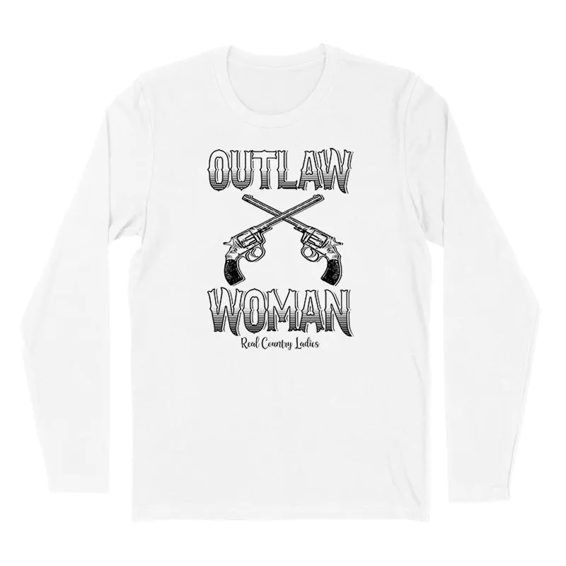 Outlaw Woman Black Print Hoodies & Long Sleeves