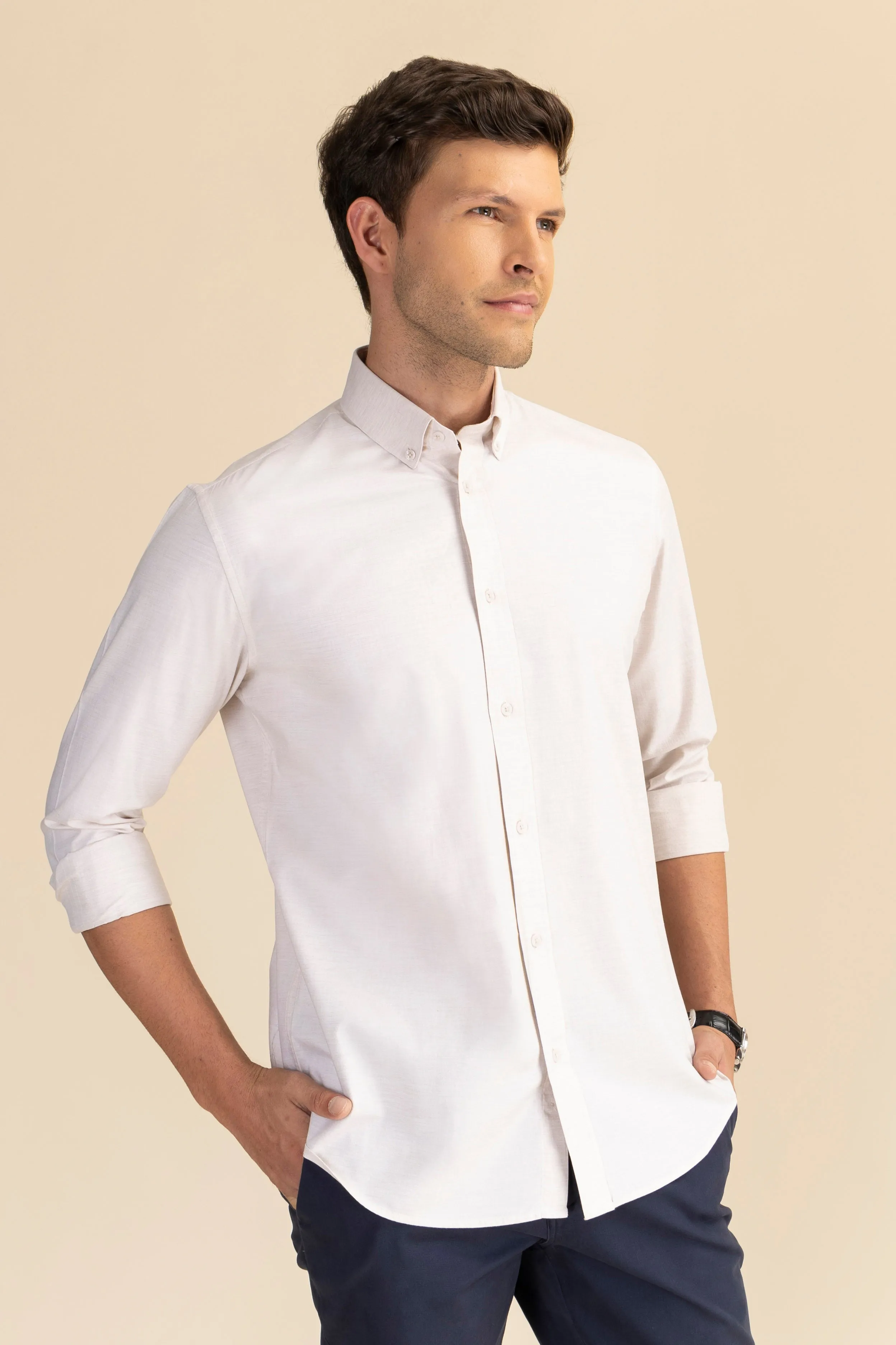 Prescott Shirt Stretch Melange Shirt