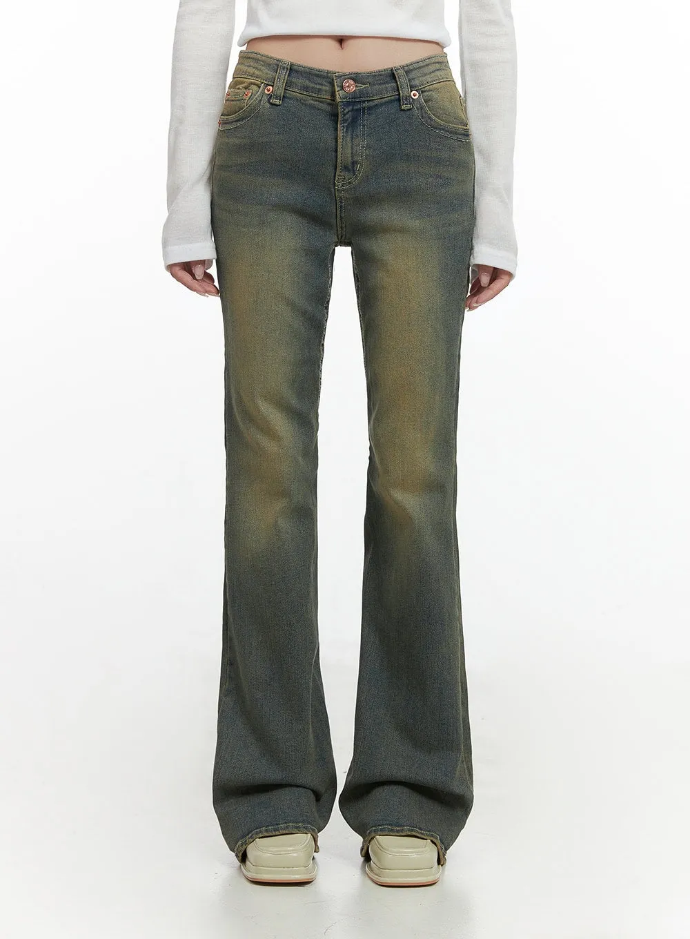 Raina Timeless SlimFit Cotton Bootcut Jeans CS430