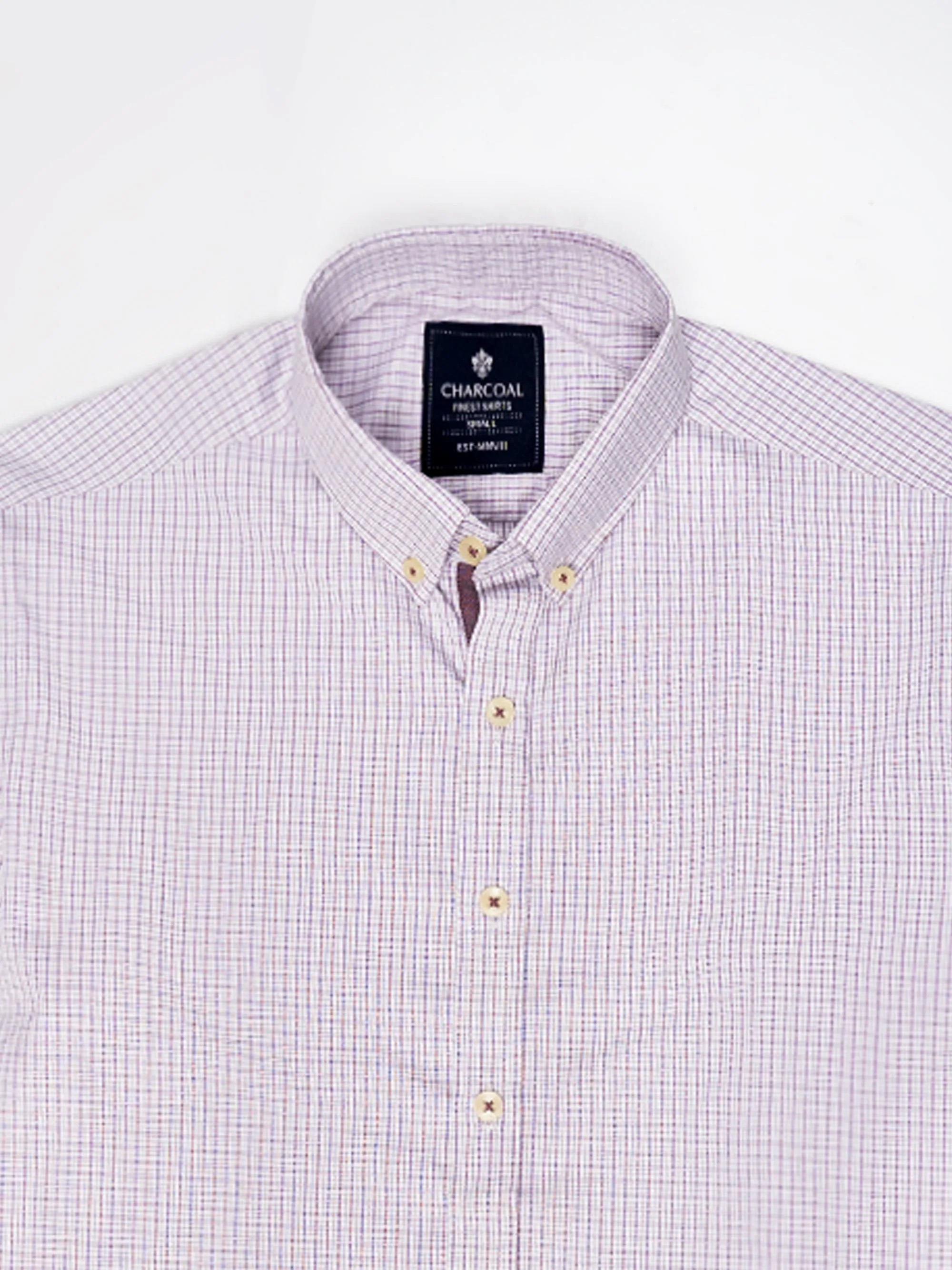 SEMI FORMAL SHIRTS MAGENTA / WHITE