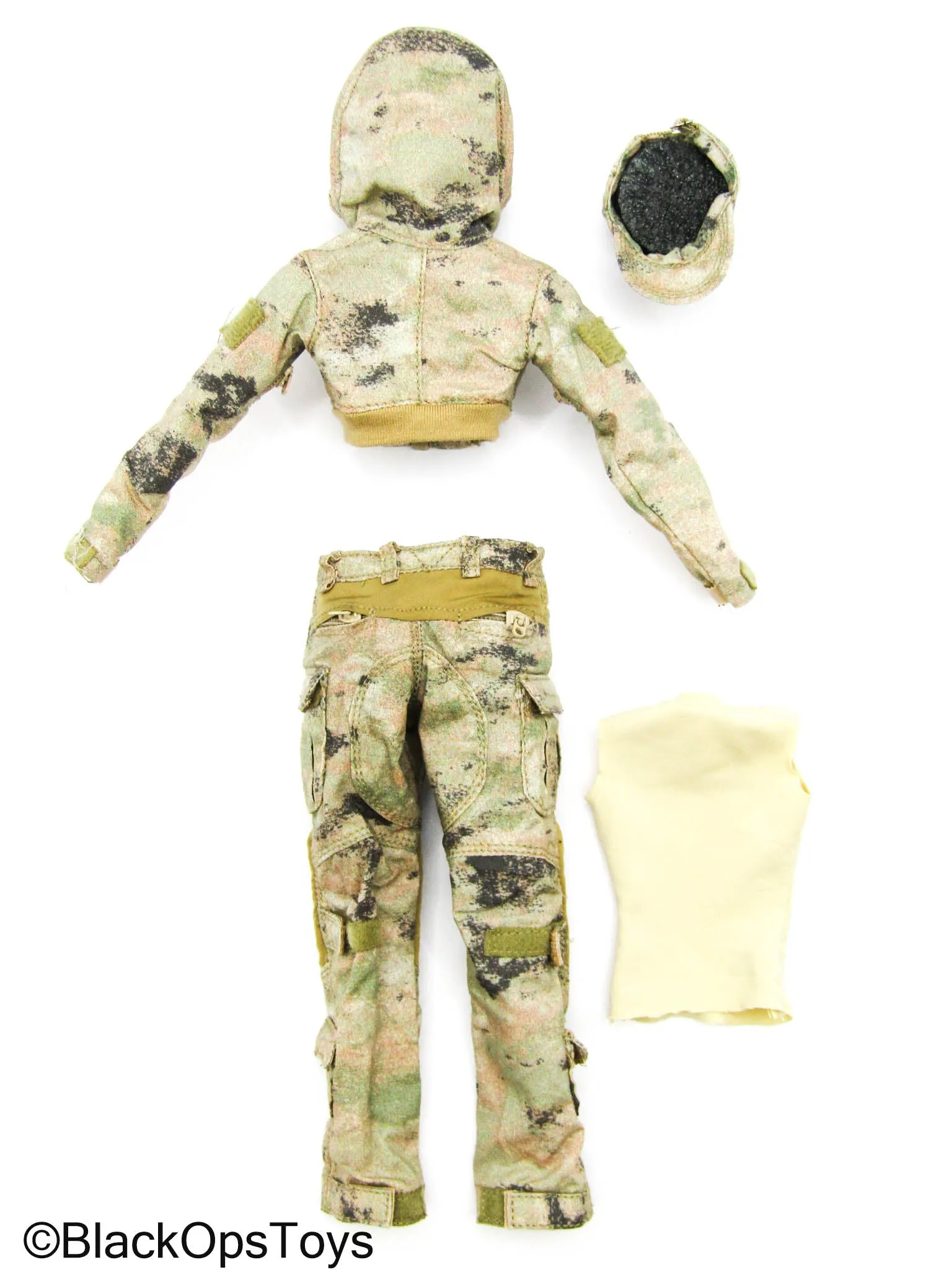 Sharp Shooter - Tan Pixelated Camo Female Combat Uniform Set