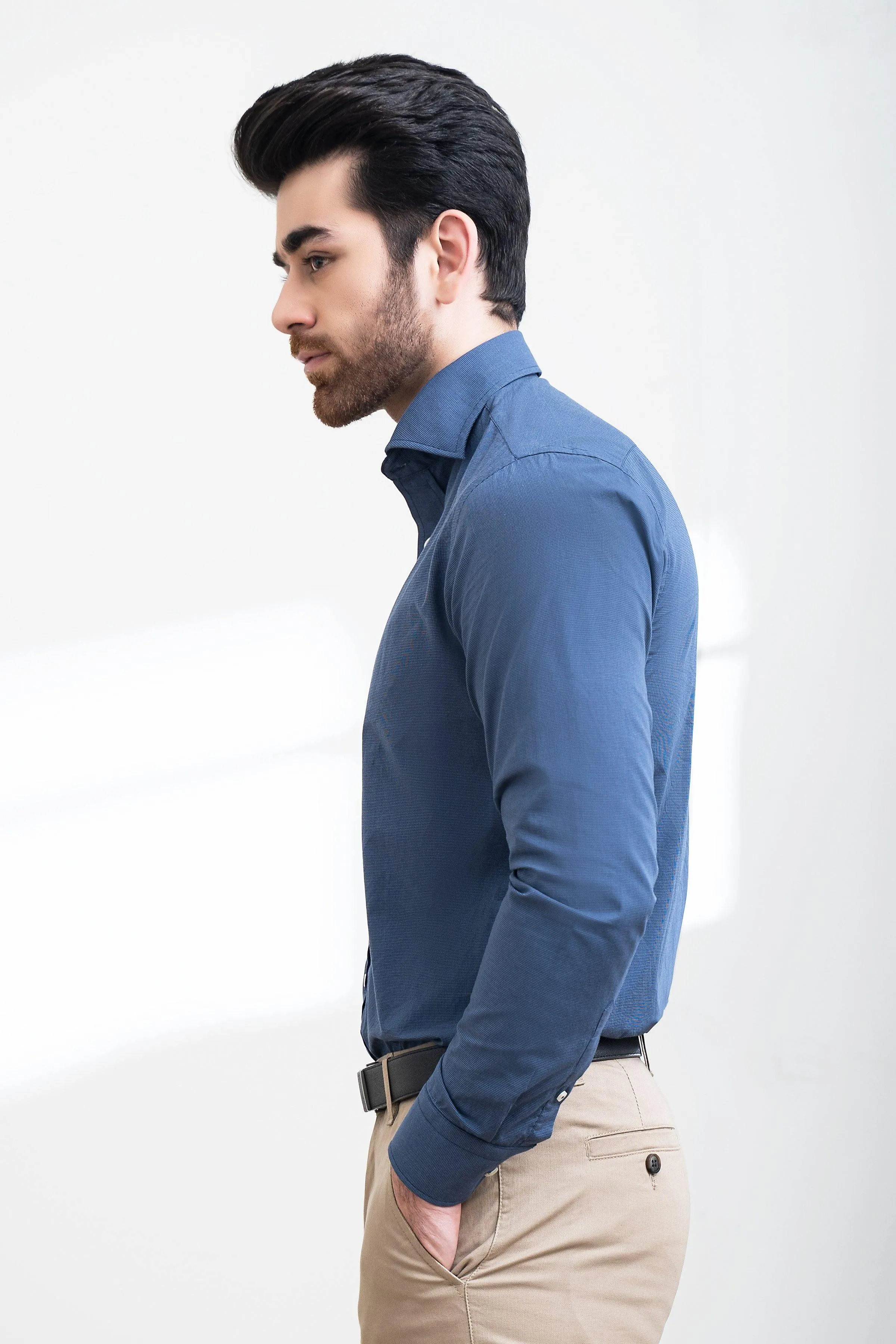 SMART SHIRT FRENCH COLLAR BLUE